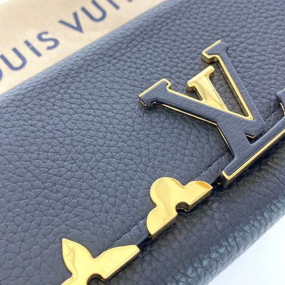 Louis Vuitton Taurillon Portefeuille Capucine Long Wallet Noir Black - Picture 4 of 10